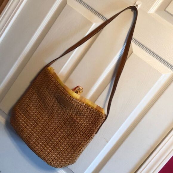 Taiuti purse made in Italy.  Leather trim - Picture 3 of 8